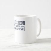 Wetenschap Funny Scientist praat over wetenschap Koffiemok (Voorkant rechts)