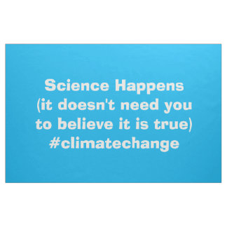Wetenschap gebeurt met vlag en banner voor klimaat stof