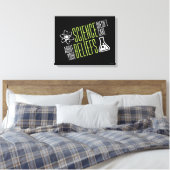 Wetenschap geeft er niets om canvas afdruk (Insitu (Slaapkamer))
