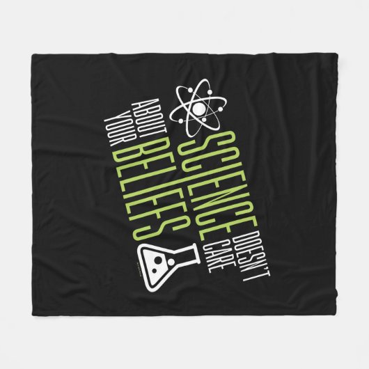 Wetenschap geeft er niets om fleece deken (Voorkant (Horizontaal))