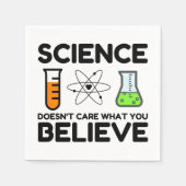 Wetenschap geeft niet om wat je gelooft servet (Voorkant)