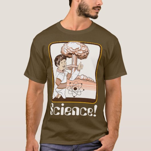 Wetenschap Gift Funny Atomic Bomb Retro T-shirt (Voorkant)