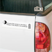 Wetenschap haalt mensen naar de maan bumpersticker (Op Truck)