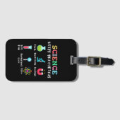 Wetenschap houdt je nieuwsgierig bagagelabel (Voorkant (horizontaal))