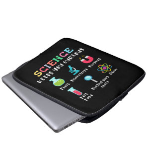 Wetenschap houdt je nieuwsgierig laptop sleeve