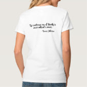 Wetenschap in Real/jefferson Women's T-Shrt T-shirt (Achterkant)