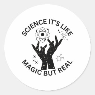 Wetenschap is als magie, maar echte Sticker 1