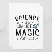 Wetenschap is als Magisch maar Echt Bedankkaart (Voorkant / Achterkant)