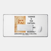 Wetenschap is de kapitein praktijk Soldaten da Vin Bureaumat (Keyboard & Muis)