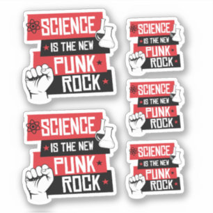 WETENSCHAP IS DE NIEUWE PUNK ROCK STICKER