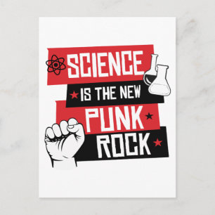 WETENSCHAP IS DE NIEUWE PUNK ROTS BRIEFKAART