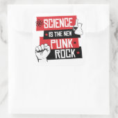 WETENSCHAP IS DE NIEUWE PUNK ROTS VIERKANTE STICKER (Tas)