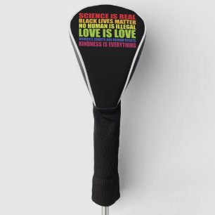 Wetenschap is echt Black Lives Matter LGBT Pride Golfheadcover