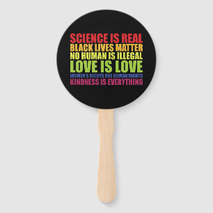 Wetenschap is echt Black Lives Matter LGBT Pride Handwaaier
