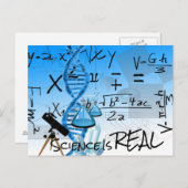 Wetenschap is echt Briefkaart (Voorkant / Achterkant)