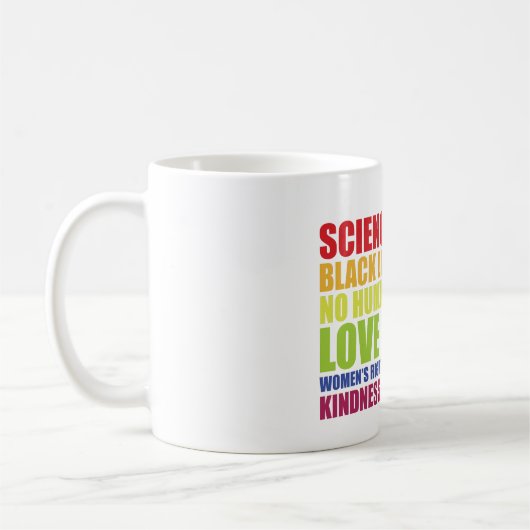 Wetenschap is echt een zwarte zaak LGBT Pride Koffiemok (Links)