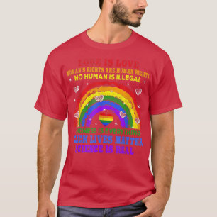 Wetenschap is echt zwart, liefde is liefde LG T-shirt