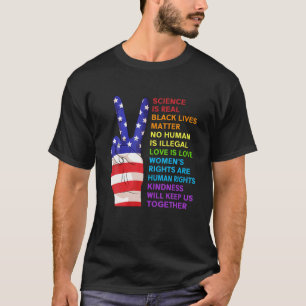 Wetenschap is echt zwart, liefde is liefde voor de t-shirt
