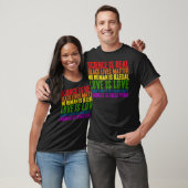 Wetenschap is echt zwart, materie T Shirt (Unisex)