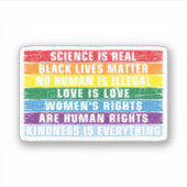 Wetenschap is echt - zwarte levende materie sticker (Voorkant)