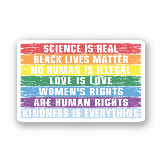 Wetenschap is echt - zwarte levende materie sticker (Voorkant)