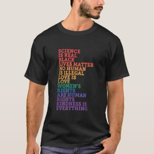 Wetenschap Is Echte BLM Liefde Is Liefde Vriendeli T-shirt