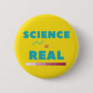 Wetenschap is een echte knop ronde button 5,7 cm