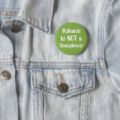 "Wetenschap is geen samenzwering" Ronde Button 5,7 Cm (In situ)