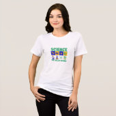 Wetenschap is het coolste element Tri-Blend shirt (Voorkant volledig)