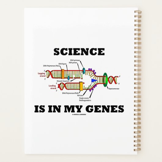 Wetenschap is in mijn genen DNA replicatie Planner (Achterkant)