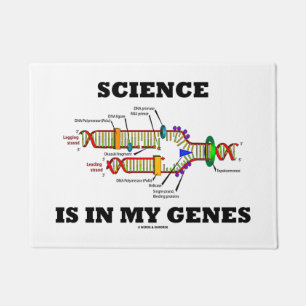 Wetenschap is in mijn genen DNA Replication Humor Deurmat
