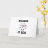 Wetenschap is leven kaart (Gele Bloem)