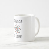 Wetenschap is leven koffiemok (Voorkant rechts)