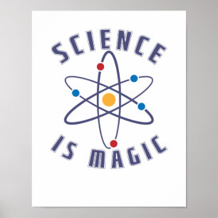 Wetenschap is Magic Nerd Poster