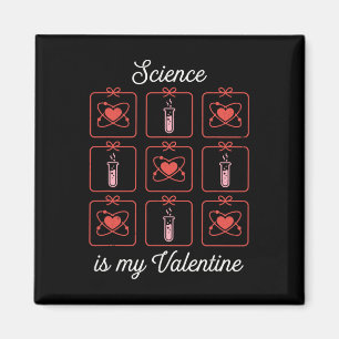 Wetenschap is mijn Valentijn Chemie Atoom Reageerb Magneet
