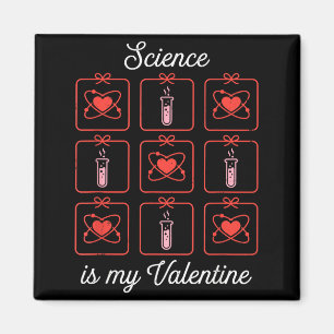 Wetenschap is mijn Valentijn Chemie Atoom Testbuis Magneet