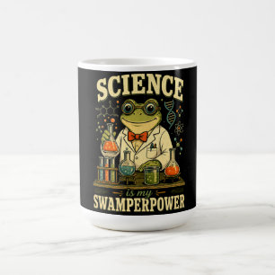 Wetenschap is mijn zwamperpower kikker wetenschapp koffiemok