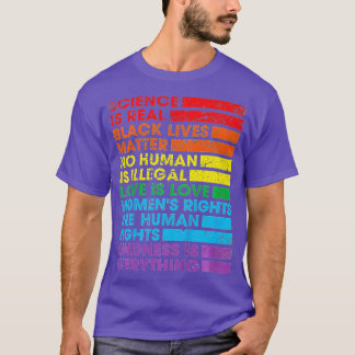Wetenschap is Real Black Lives Matter Pride Month  T-shirt