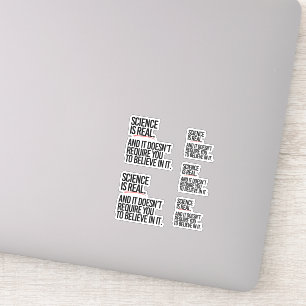 WETENSCHAP IS REAL STICKER