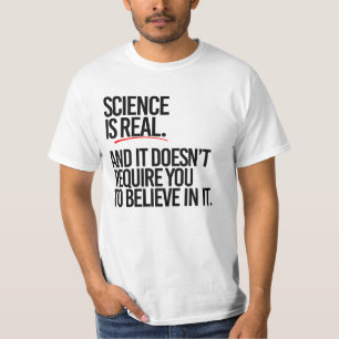 WETENSCHAP IS REAL T-SHIRT