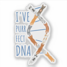 Wetenschap Kat DNA Helix Ik heb Purr-fect DNA