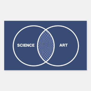Wetenschap/Kunstvendiagram Rechthoekige Sticker