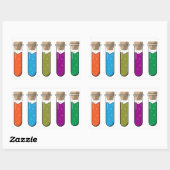 Wetenschap Lab kleurrijke vloeibare potion test bu Rechthoekige Sticker (Vel)