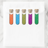 Wetenschap Lab kleurrijke vloeibare potion test bu Rechthoekige Sticker (Tas)