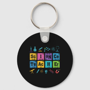 Wetenschap Leraar Chemie Elementen Periodiek Tabel Sleutelhanger