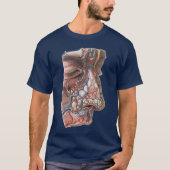 wetenschap menselijke anatomie, gezicht met neus t-shirt (Voorkant)