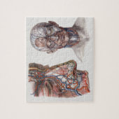 Wetenschap Menselijke Anatomiehoofden en gezichte Legpuzzel (Verticaal)