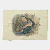 Wetenschap NZ Birds - NZ Kingfisher Theedoek (Horizontaal)