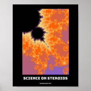 Wetenschap op steroïden Mandelbrot fractal - Weten Poster
