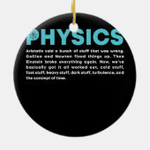 Wetenschap Quantum Mechanic Nerd Geek Physics Keramisch Ornament (Achterkant)